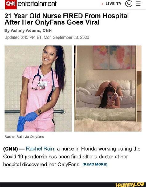 She had an only fans while being a nurse in the industry ...